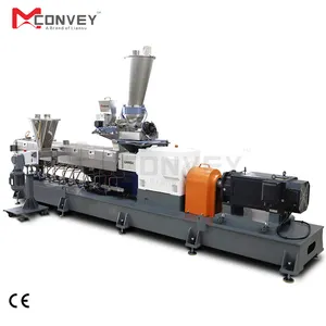 Co berputar twin screw extruder untuk Caco3 calcium carbonate filler masterbatch