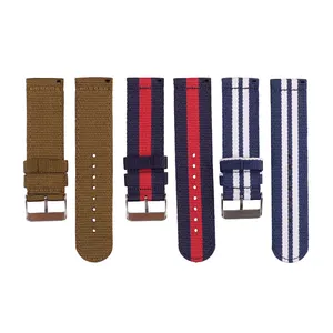 Nato Strap High Quality Nylon Striped Watch Strap Fashion Sport Watch Band 18/20/22/24Mm Watch Belt