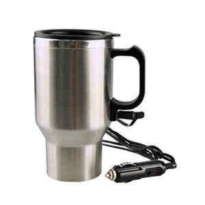 Modern 12V Car Heating Insulated Stainless Steel Thermos 16oz Leak-Proof Portable Cup for Outdoor Travel - Product Image 1