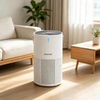 Purificateur d'air automatique pour la maison et le bureau avec technologie HEPA, contrôle par écran tactile, parfum longue durée, contrôle des odeurs, utilisation sur bureau