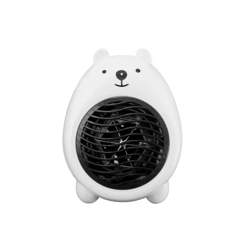 Panas desain baru kualitas tinggi beruang lucu portabel desktop pemanas udara mini kipas listrik pemanas kantor mini pemanas mengejar co
