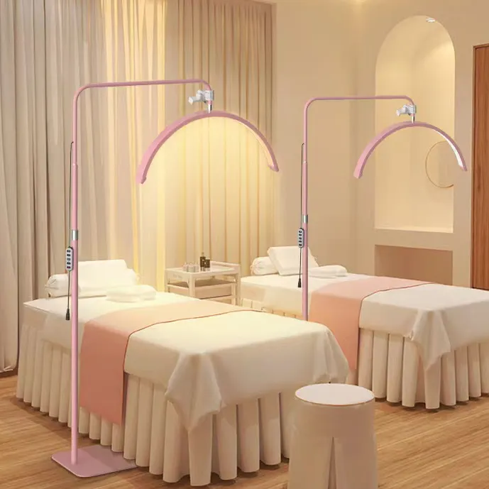 360 derece rotasyon geri çekilebilir Led aydınlatma Rgb renk karartma u-şekilli zemin işık Spa masaj güzellik salonu için