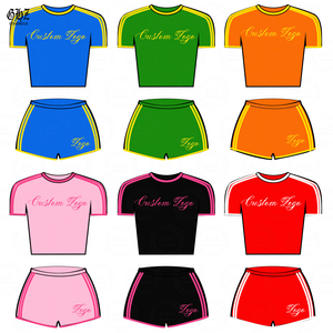 Nuovi Arrivi 2026: Completo Estivo da Donna Y2K, Set 2 Pezzi con Maglietta a <span class=keywords><strong>Maniche</strong></span> <span class=keywords><strong>Corte</strong></span> in Cotone Color Block e Pantaloncini da Palestra - Product Image 1