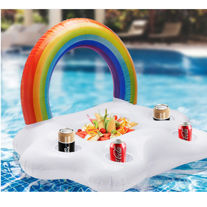 <strong>Inflatable</strong> Rainbow Cloud <strong>Drink</strong> Holder <strong>Pool</strong> Party <strong>Floating</strong> Coffee Bar <strong>Inflatable</strong> <strong>Pool</strong> <strong>Table</strong> <strong>Floating</strong> Bar Boat - Product Image 4