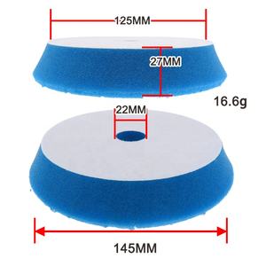 Tampons de polissage en mousse à double action de 145 mm, crochet et boucle, éponge hexagonale, tampons orbitaux DA/RO, tampons de polissage standard pour le polissage de voitures - Product Image 2