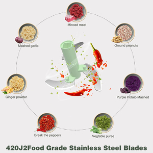 Rebanador de verduras para uso doméstico, dispositivo de cocina de 5 cuchillas, <span class=keywords><strong>2022</strong></span> ML, gran oferta, 400 - Product Image 2