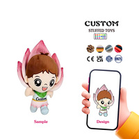 Peluche personnalisée OEM ODM de personnage d'anime, poupée assise, figurine humaine de dessin animé, jouet en peluche, design personnalisé, certifié CE EN71, cadeau