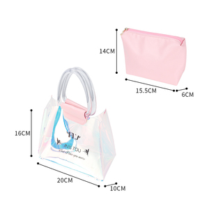 Logo personalizzato 2-in-1 Mini borse trasparenti TPU Laser PU olografica piccola <span class=keywords><strong>borsa</strong></span> carina quadrata con manico aperto da <span class=keywords><strong>donna</strong></span> ODM - Product Image 5