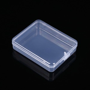 Transparent Plastic Storage Box Rectangle Covered For Facial Puff Packaging 5415 - Product Image 2
