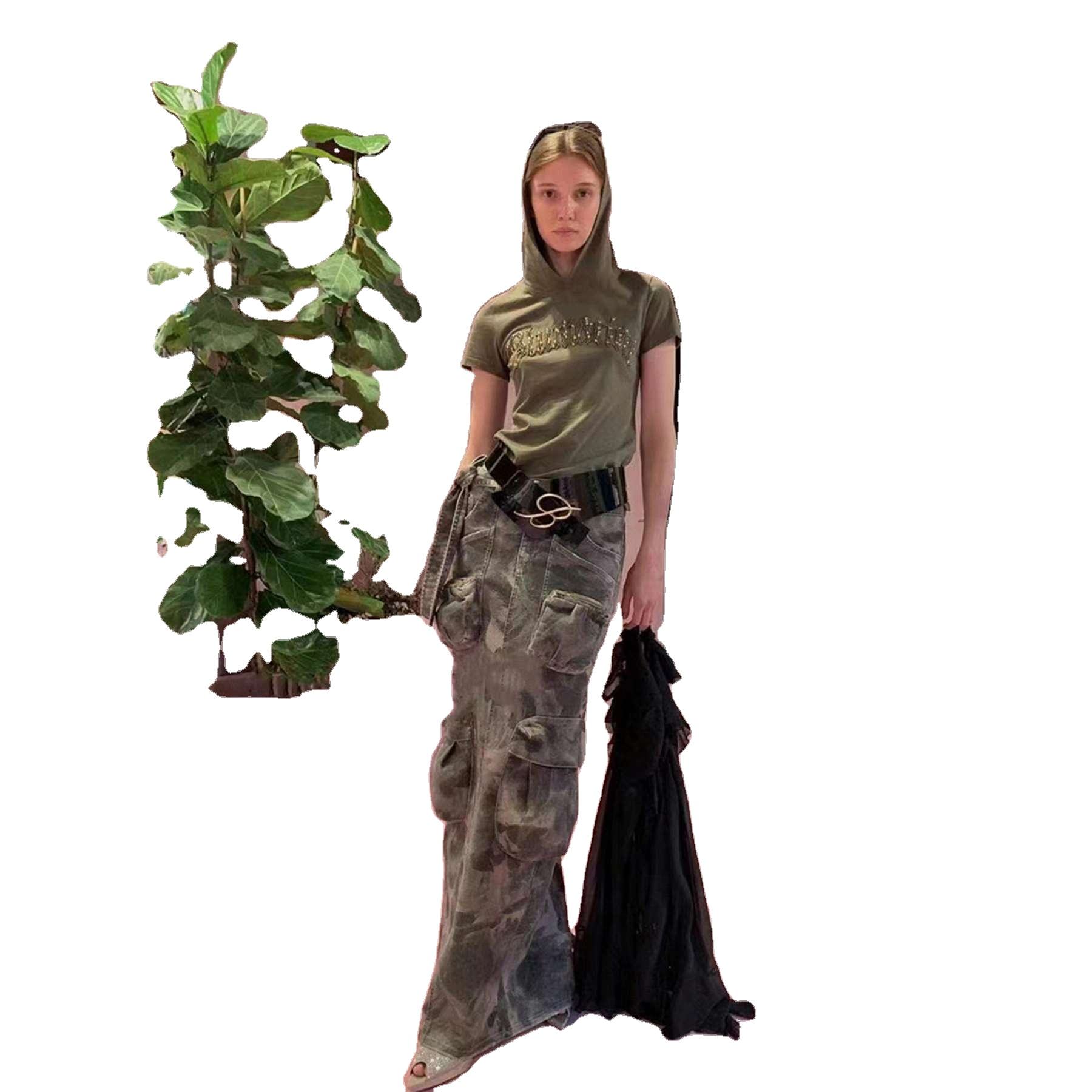 Shop Our Custom Fashionable Jeans Skirt with Multiple Pockets