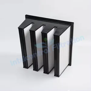 Compact Filters High Quality V-shaped Sub-high Efficiency Combined Hepa Air Filter V Bank Hepa Filter