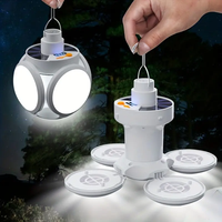 Lampe LED portable ultra-lumineuse pour ballon de football, lampe de camping suspendue pliable, lampe solaire pour randonnée en extérieur, lampe de secours pour tente