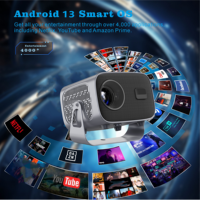 A10 Haute Définition 4k Projecteur Intelligent WiFi 6 Faible Bruit 720p Camping En Plein Air Mini Projecteur Portable