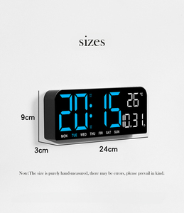Tùy Chỉnh 9 Inch Thời Gian Và Đếm Ngược Đôi Analog Đa Chức Năng Bàn Bảng Đồng Hồ Kỹ Thuật Số LED Intelligente Đồng Hồ - Product Image 2