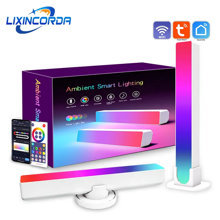RGB Smart tv light bar with 21Scene Modes Music Ambient led Light bar for Entertainment PC TV Room Decoration