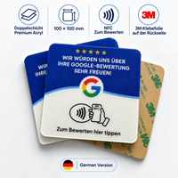 En gros Acrylique Google Review NFC Display Card Sign avec QR Code pour Restaurant Business et Hôtel