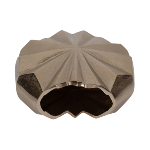 Vaso Geometrico in Metallo, Centrotavola Decorativo Moderno e Texturizzato per Soggiorno - Product Image 6