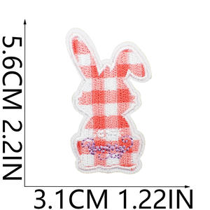 Parches Bordados Termoadhesivos de la <span class=keywords><strong>Serie</strong></span> Huevos de Pascua 2025, Parche de Duende - Product Image 3