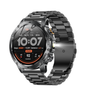 Montre Connectée d'Extérieur AK87 Grand Écran HD 1,7" Plus de 100 Sports Appel Bluetooth Lampe Torche Boussole Fitcloudpro IP68 SOS