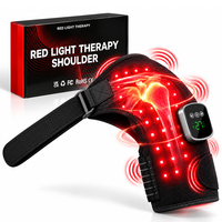 Appareil de thérapie par lumière rouge infrarouge portable 660nm 850nm pour l'épaule avec vibration et chauffage – Enveloppement d'épaule à lumière rouge