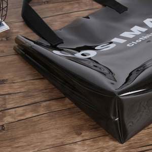 Bolsa de Mano Impermeable de PVC para Viaje, con Cierre de Cremallera, Bolsillo Interior, Forro de Poliéster, Reutilizable, Portátil, con Logotipo Personalizado, Bolsa de Regalo - Product Image 6