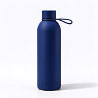 Gourde de sport en métal personnalisée avec couvercle, bouteille réutilisable en acier inoxydable pour les modes de vie actifs