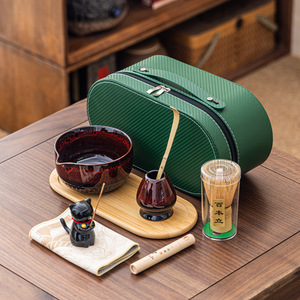 Juego de Tazón de Matcha Ecológico y Batidor de Bambú, Vajilla de Porcelana y Cerámica para Ceremonia del Té o Uso en Cafeterías - Product Image 5