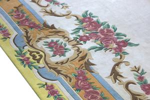 Alfombra de pelo plano lavable de poliéster/lana Floral clásica de grado superior, comodidad, sensación Interior, sala de estar, mesa de oficina - Product Image 3