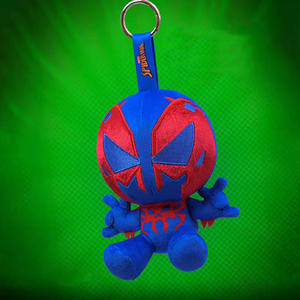 Muñeco de <span class=keywords><strong>peluche</strong></span> de Spider Man de 4 pulgadas, 6 estilos, muñeco de <span class=keywords><strong>peluche</strong></span> suave para niños, favores de fiesta de superhéroes, llavero a granel al por mayor - Product Image 6