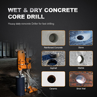 Taladro de Diamante Eléctrico de Grado Industrial para Perforación de Concreto de Alta Resistencia con Motor sin Escobillas 220V