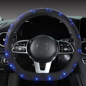 Protection de <span class=keywords><strong>volant</strong></span> de voiture en forme de D avec décoration unique en strass - Product Image 3