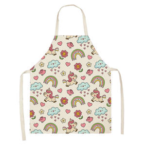 Tabliers à dos nu ajustables 100% coton, lin, cuisine, jardin, personnalisés pour les femmes. - Product Image 2