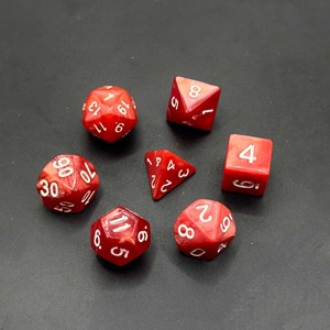 Factory Direct Acrylic Custom Trpg 7pcs Per Set <strong>Dice</strong> Polyhedral 20 Sided Faces Dnd D&amp;d Pearl Color Starry Color Plastic <strong>Dice</strong> - Product Image 1