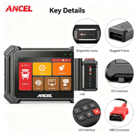Outil de diagnostic diesel ANCEL V6 HD, système complet pour semi-remorques, autobus, 12V 24V J1939 J1708 Bluetooth