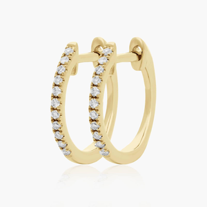 Luxury 925 Sterling Silver Gold Plated Moissanite Hoop <b>Earrings</b> Elegant Sparkling Designer <b>Fine</b> Jewelry Fashion Collection - Product Image 3