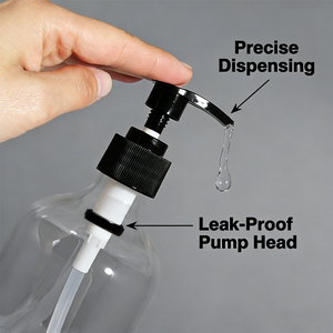 Fabricante de Botellas de Plástico PET Transparentes de 500 ml con Diseño en Forma de Boston para Envasado de Jabón Líquido al por Mayor - Product Image 3