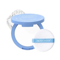 MAYCHEER Fond de teint en poudre minérale lisse Silky Mist Matte longue durée pour tous types de peau