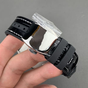 Montre mécanique automatique pour homme, boîtier tonneau, cadran noir, design boussole, bracelet en cuir, étanche, style business décontracté, Disneies - Product Image 6