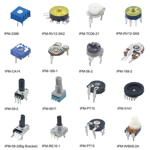 Potentiomètre rotatif WH138-1A-2 pour éclairage, audio, haut-parleur, amplificateur, exportateurs, potentiomètre double 100k avec <span class=keywords><strong>bouton</strong></span> - Product Image 2