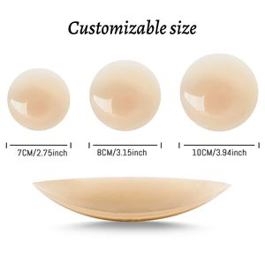 Stock de pétales de poitrine populaires pour femmes sans couture lavable invisible auto-adhésif couvre-mamelon en silicone réutilisable respirant - Product Image 3