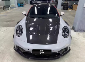 Capó de Motor de Fibra de Carbono Seca para <span class=keywords><strong>Porsche</strong></span> <span class=keywords><strong>911</strong></span> 992, Modificación de Capó GT3 RS, Piezas de Apariencia de Fibra de Carbono - Product Image 4