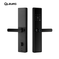Produk terbaru S819-2 TTlock Tuya Wifi Zigbee App Cerradura kunci sandi sidik jari biometrik kunci kartu pegangan pintar kunci pintu Serrure