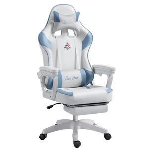 Ergonomischer Leder-Gaming-Stuhl für Computer-Nutzung Studentenwohnheim E-Sports-Stuhl mit <span class=keywords><strong>5</strong></span>-Sterne-Basis und Drehfunktion Verbessertes Modell - Product Image 5