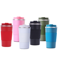 Mug Pintar Kontrol Suhu Ember Berinsulasi Baja Tahan Karat Dinding Ganda Logo Kustom Dapat Digunakan Kembali Led Rgb Ramah Lingkungan Asia