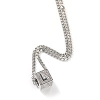 Collier pendentif en zircon cubique avec 26 lettres, plaqué or 18 carats, pour femmes, cadeaux