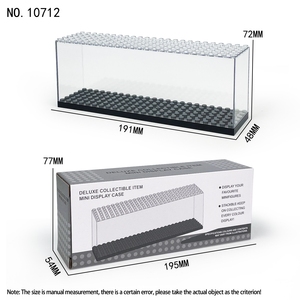 Boîte de rangement pour blocs de construction pour enfants BLOCKMOC, boîte de présentation en plastique transparent 10712, vente en gros, petites briques, jouets pour enfants de 6 ans et plus, conforme aux normes ASTM - Product Image 2
