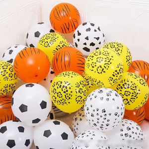 Palloncino Decorativo P48 da 12 Pollici con Motivi Animali: Zampa di Cane, Leopardo, Tigre, Mucca, Cervo - Product Image 1