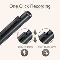 Enregistreur vocal numérique portable A20 AI Transcribe, mini équipement d'enregistrement, stylo enregistreur pour conférences, réunions, entretiens