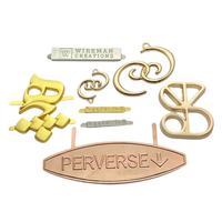 Accessoires de maroquinerie de haute qualité : Plaque métallique personnalisée gravée avec nom ou logo pour sacs en cuir