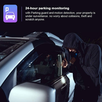 10 pouces 4K + 1080P enregistreur d'entraînement rétroviseur de voiture caméra de bord avant et arrière avec double objectif Wifi GPS moniteur de stationnement Vision nocturne